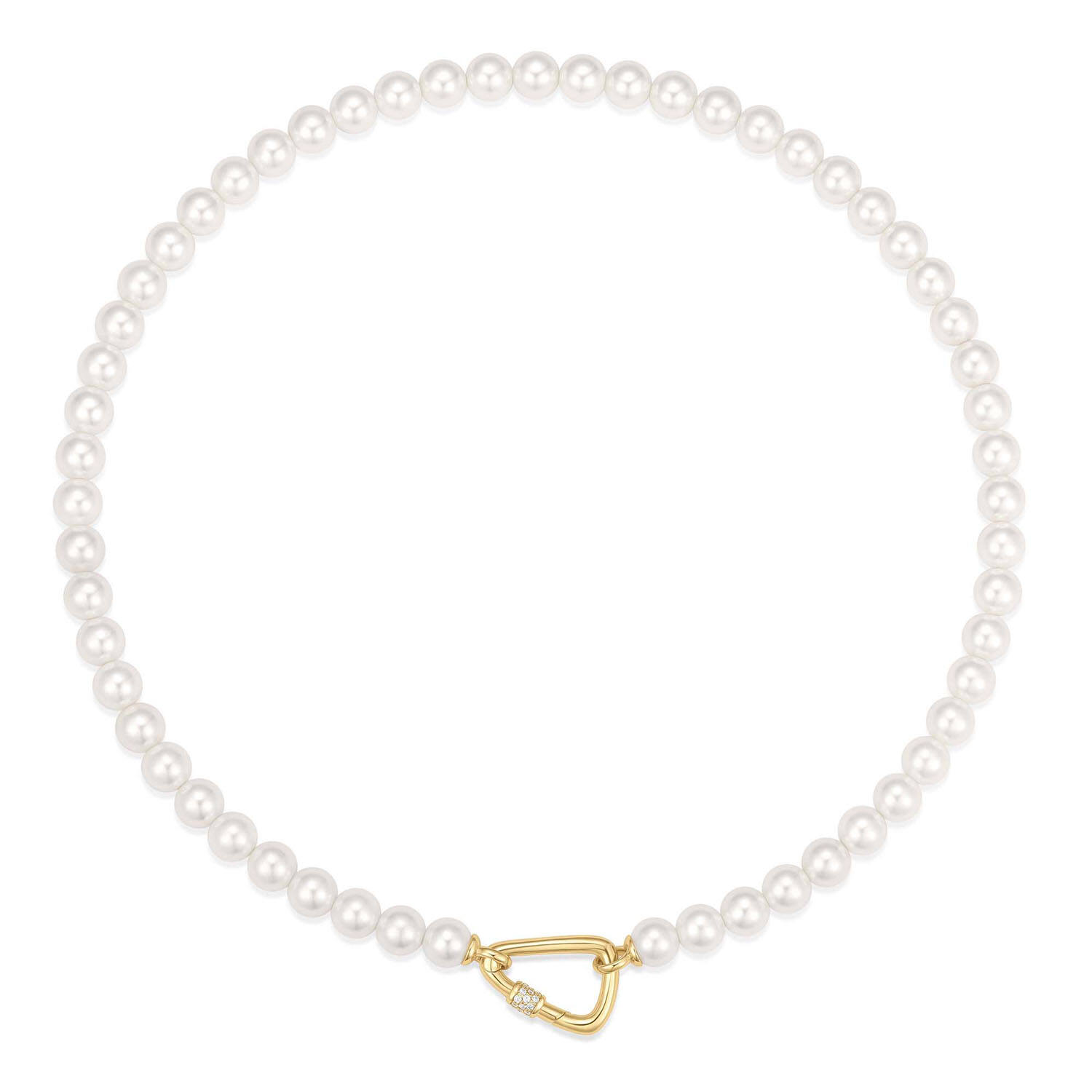  Reimaginer - Argent / GP 14 carats - Perle - 42cm